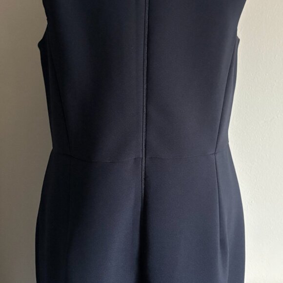 Dorothy Perkins Tall Navy Sheath Dress with Belt Detail - Picture 17 of 17